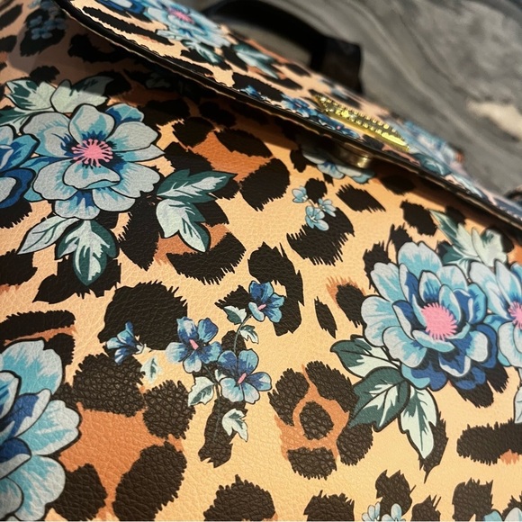 Luv Betsey Zooey Ocelot Floral Backpack - Picture 13 of 15